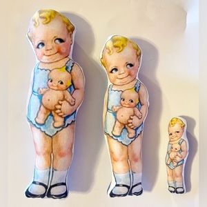 Vintage Inspired Kewpie Stuffie Lovie Doll Toy
Set of 3
Can be sold individually